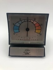 Vintage MCM Honeywell Weighted Temperature Gauge Thermometer Retro Ship Logo picture