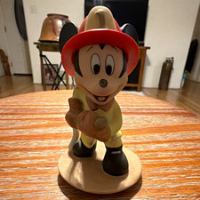 Disney Mickey Mouse Firefighter Figurine, Smaller Than 3