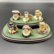 Royal Doulton Complete Set Of Kings & Queens Of The Realm Tiny Tobies No 849 COA picture
