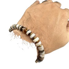 Antique Ancient Old Soleimani Agate Beads Bracelet Rare picture