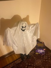 Gemmy RARE 3ft Animated Shrieking Ghost Halloween Decor Sound Activated picture