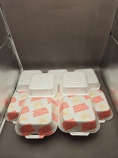 Five Vintage 1990 Mcdonald's Styrofoam Containers Western Omelette McMuffin picture