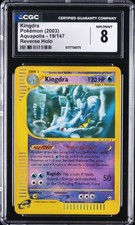 2003 POKÉMON - ENGLISH AQUAPOLIS - REVERSE HOLO #19/147 KINGDRA CGC 8 picture