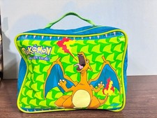 1999 Vintage Pokémon Lunchbox bag By Nintendo with Thermos Writing on Box picture