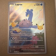 Pokemon TCG Lapras 131/128 30th Anniversary Celebration Illustration Rare NM picture