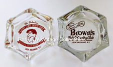 Rare ca. 1960's Jerry Lewis Theatre & Browns Hotel Ashtrays Loch Sheldrake NY picture