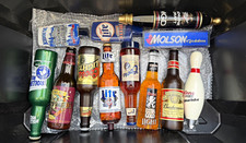 Mixed Lot Beer Tap Handles & Knobs Budweiser Coors Miller Rolling Rock Lot of 65 picture