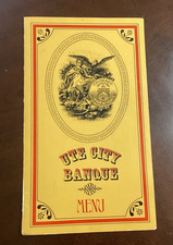 Vintage Ute City Banque Restaurant Menu Aspen Colorado 1970/80's picture