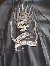 HARLEY DAVIDSON BLACK BUTTON DOWN TEE. SIZE MENS 2XL picture