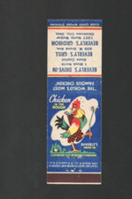 1950s Beverly's Drive-In Grill Gridiron Chicken Oklahoma City OK Matchbook Cover picture