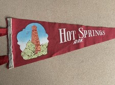 Vintage Hot Springs Arkansas Pennant 11” picture