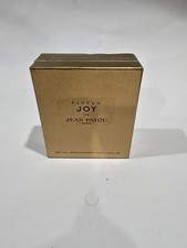 Vintage Jean Patou JOY Paris Black Perfume Bottle  7.5ml w/ Gold Box & Insert picture