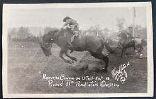 Mint USA Real Picture Postcard Norman Cowan On U Tell Em Round Up Pendleton 1924 picture