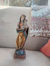 Anri Wooden Statue of Madonna and Child picture