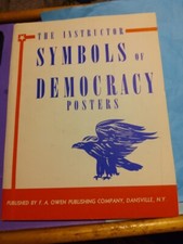 THE INSTRUCTOR - SYMBOLS OF DEMOCRACY POSTERS 1963 F.A. OWEN Publishing COMPLETE picture