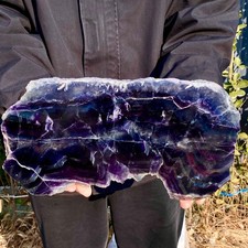 6.3LB Natural beautiful Rainbow Fluorite Crystal stone specimens picture