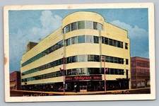 c1930 Walgreen Drugs Store Miami Florida FL Linen Vintage Postcard picture