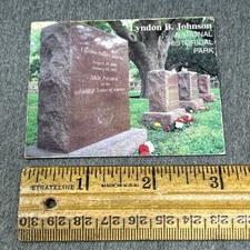 Old Lyndon B Johnson National Historical Park Grave Headstone Souvenir Magnet picture