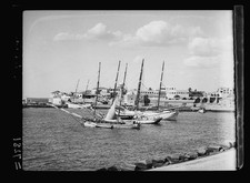 Photo:Latakia Syria Bay View Sailboats 1930s picture