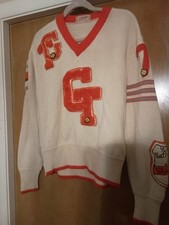 VINTAGE Gordon Tech High School Chicago, IL 1975 Soccer Championship Sweater picture
