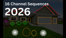 NEW 2026 Selection Of  Halloween Light-O-Rama Sequences 16 Channel picture