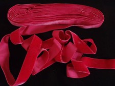 VINTAGE LUXURIOUS 1940'S ITALY RAYON VELVET RIBBON 7/8