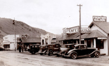 1938 Jackson Wyoming Business Block Gambling Coca Cola WA-14 RPPC Postcard picture