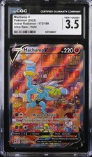 Pokemon 2022 Machamp V #172 Ultra Rare Holo - Astral Radiance - CGC 3.5 💥💪4️⃣ picture
