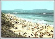 VINTAGE Postcard Primorsko Northern Beach Bulgaria Resort People 1989 Ch... K193 picture