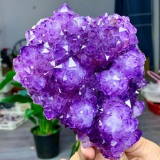 1.72LB  Natural Amethyst flower quartz cluster crystal specimen Healing picture