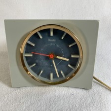 Vintage 1960’s Westclox Fortune Desk Electric Alarm Clock Gray (works) picture