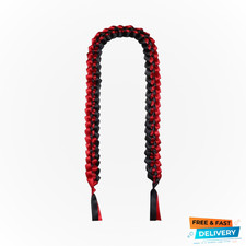 Graduation Lei Cord: Red Black Penta Angel 2023 Braided Ribbon Gift picture