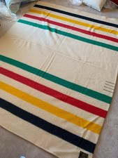 Vintage Early's Witney Point 4 Point Wool Blanket 71x84 England Multicolor picture