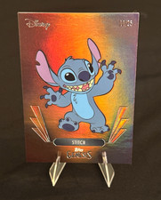 2025 Topps Genesis Disney STITCH #30 Serial Numbered 11/25 Orange Foil picture