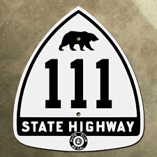 California ACSC bear route 111 highway road sign auto club AAA Coachella picture