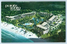 c1960 Sanibel Island Florida Postcard Pointe Santo De Sanibel Aerial View Beach picture