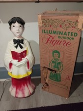 Vintage Empire Blow Mold Choir Boy Christmas Lighted Figure 30