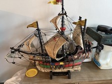 Vintage Santa Maria 1492 Model Ship Christopher Columbus Detailed Ship display picture