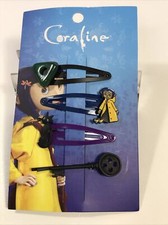 New Coraline Seeing Stone Key Hair Clip Set Of 4 picture