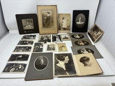 Lot 22 Antique Family Photographs Automobile Photos Little Boy w/ Stuff Animal picture