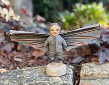 Rare 2007 Cart Before the Horse Bat Doll Figurine Dylan & Jo Signed Folk Art picture