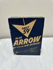 Unopened Box BLUE ARROW ALL PURPOSE BLUE Detergent Vintage JACKSONVILLE FL 1950S picture