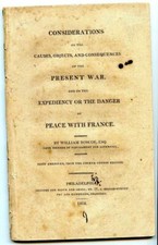 1808 Consequences of the Present War Danger of Peace With France William Roscoe picture