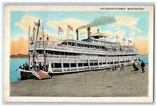 c1930's Excursion Steamer Ship Washington WA Unposted Vintage Postcard picture