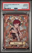 2025 KAYOU NARUTO SMRITI COLLECTIBLE CARD NRSA02 #003L5 GAARA PSA 10 SP picture