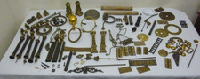 very big lot of old clock parts picture