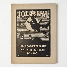 Vintage 1935 Coughlin High School Journal October Halloween Ed. Wilkes-Barre PA picture