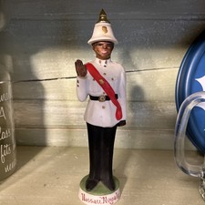 Vintage Nassau Royale Bahamian royal police Bisque porcelain decanter picture