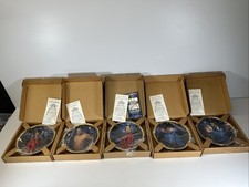BRAND NEW 1991 Lot Of 5 Star Trek 25th Anniversary Commemorative Plate w/ COA picture