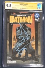 DC Comics Absolute Batman #1 (2024) first print CGC 9.8 remarked and 2X Signed picture